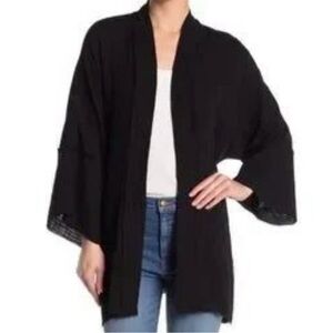 JOHNNY WAS Calme Black Kimono Robe